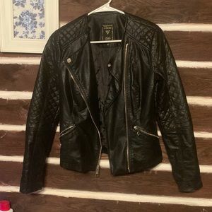 Guess black moto-jacket